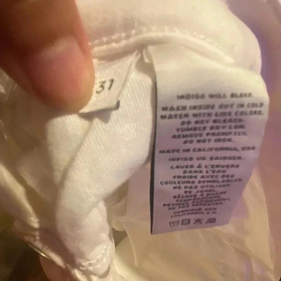 J. Brand women's white‎ denim jeans size 31 - Picture 6 of 6